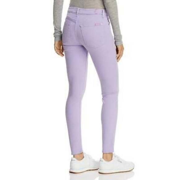 Seven7 Light Purple Skinny Ankle Mid-rise Jeans - Picture 2 of 16